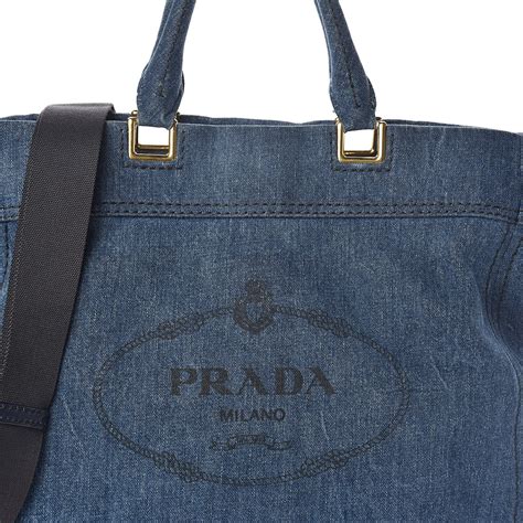 prada shell tote|prada denim tote.